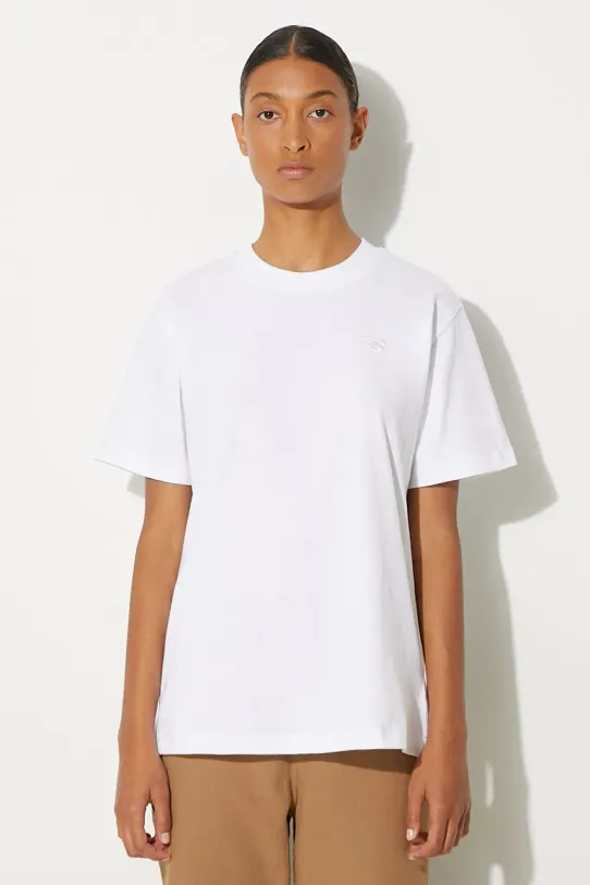 New Balance t-shirt in cotone Athletics Jersey rilassato bianco WT41501WT