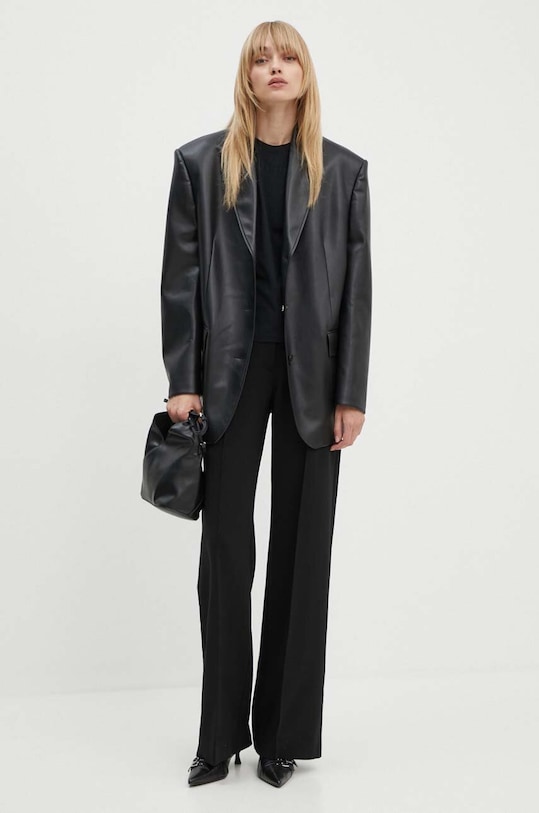 MM6 Maison Margiela tricou din bumbac S52GC0247.S24312 negru AW24