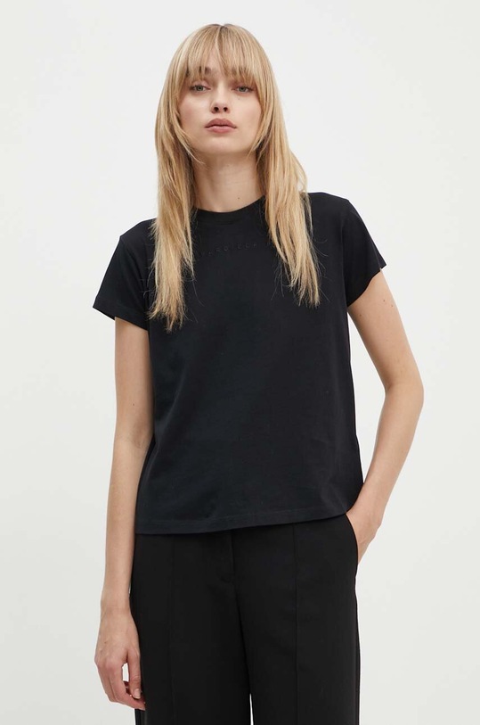 MM6 Maison Margiela tricou din bumbac negru S52GC0247.S24312