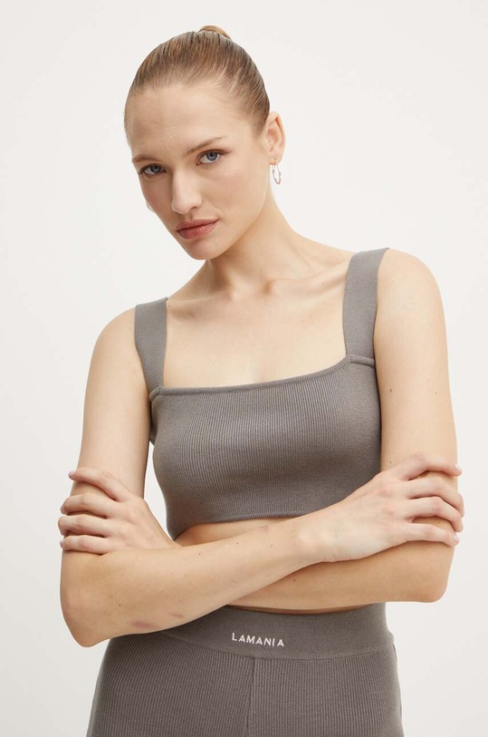 La Mania top uni gri NEVER