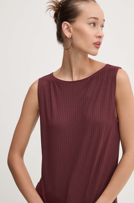 Top Abercrombie & Fitch με ελαστάν μπορντό KI139.4638.480