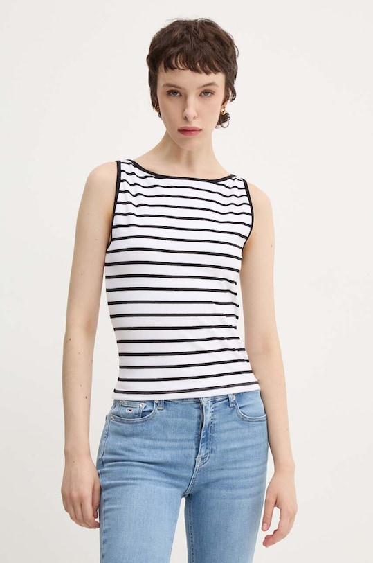 Abercrombie & Fitch top curele alb KI139.4683.176