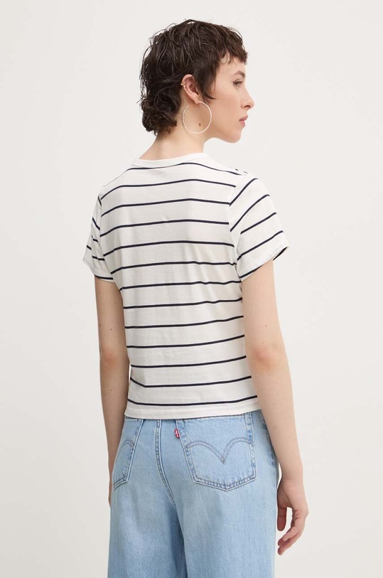 Ρούχα Βαμβακερό μπλουζάκι Abercrombie & Fitch KI139.4686.176 λευκό