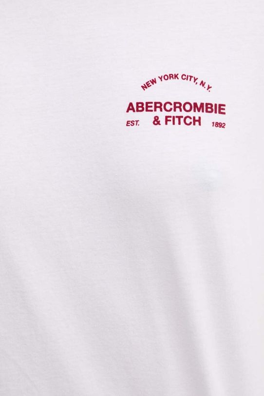 Βαμβακερό μπλουζάκι Abercrombie & Fitch μπεζ KI157.4307.100