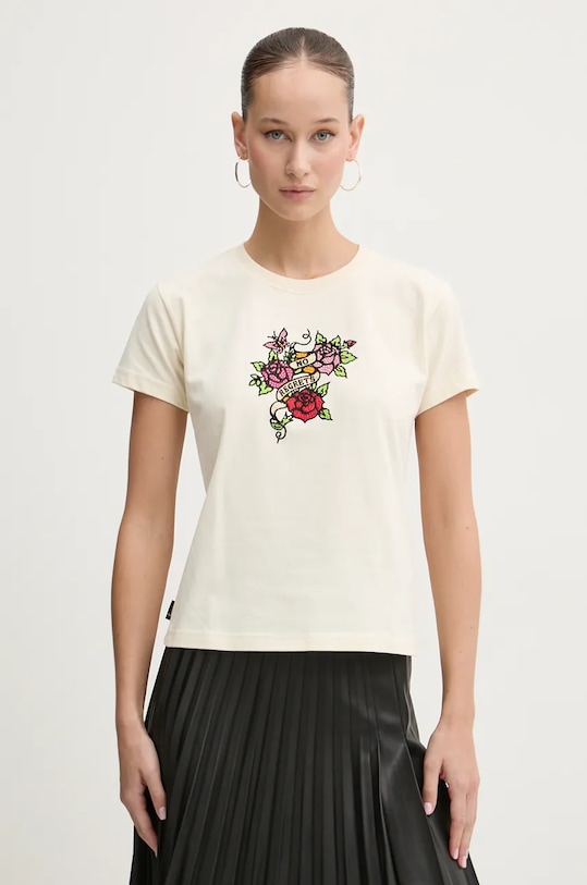 Superdry tricou din bumbac imprimeu bej W1011573A.3KU