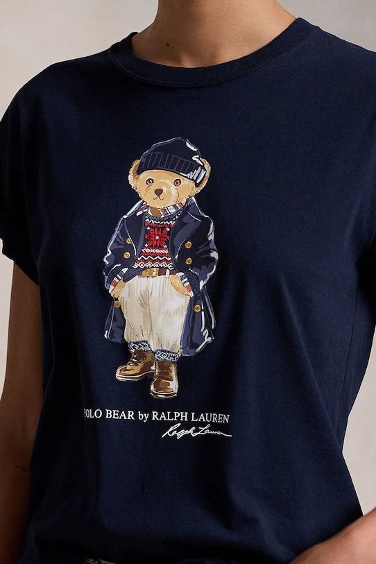 Oblečení Bavlněné tričko Polo Ralph Lauren 211947944 námořnická modř