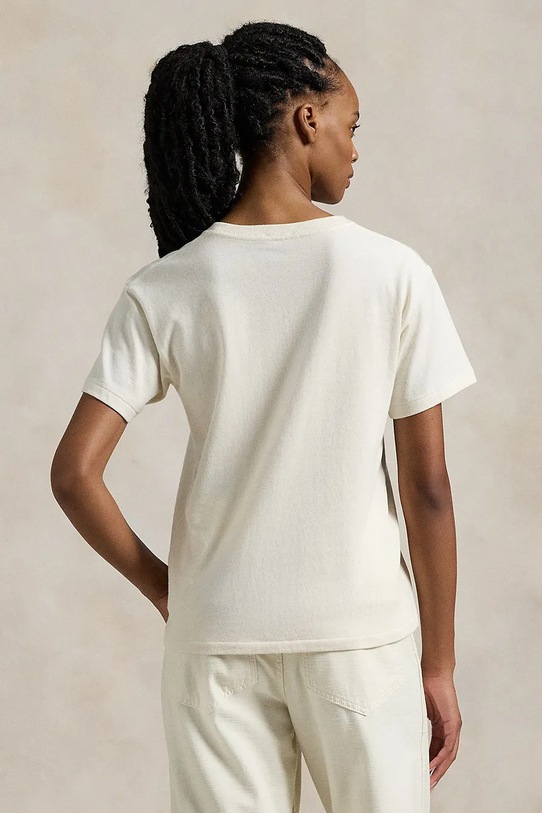 Polo Ralph Lauren tricou din bumbac 211947961 alb NC24