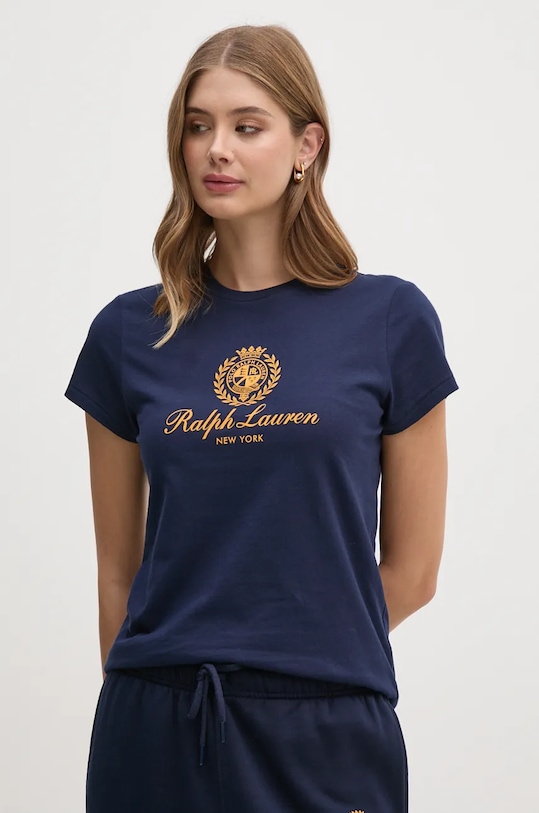 Bavlnené tričko Polo Ralph Lauren tmavomodrá 211952901