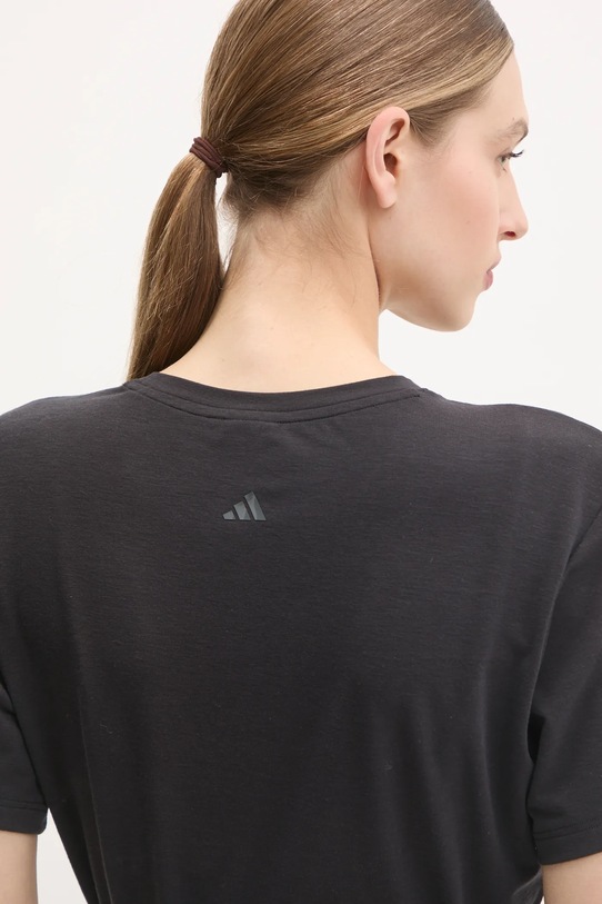 Kratka majica za jogo adidas Performance Yoga črna IS6713