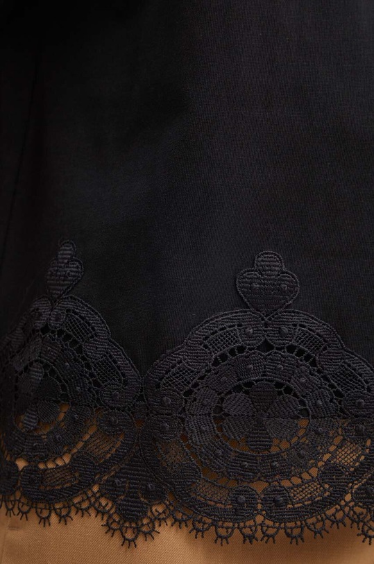 Twinset tricou din bumbac 242TP2510 negru