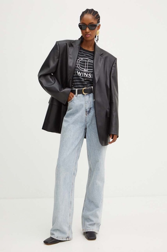 Twinset t-shirt 242TP2330 czarny AW24