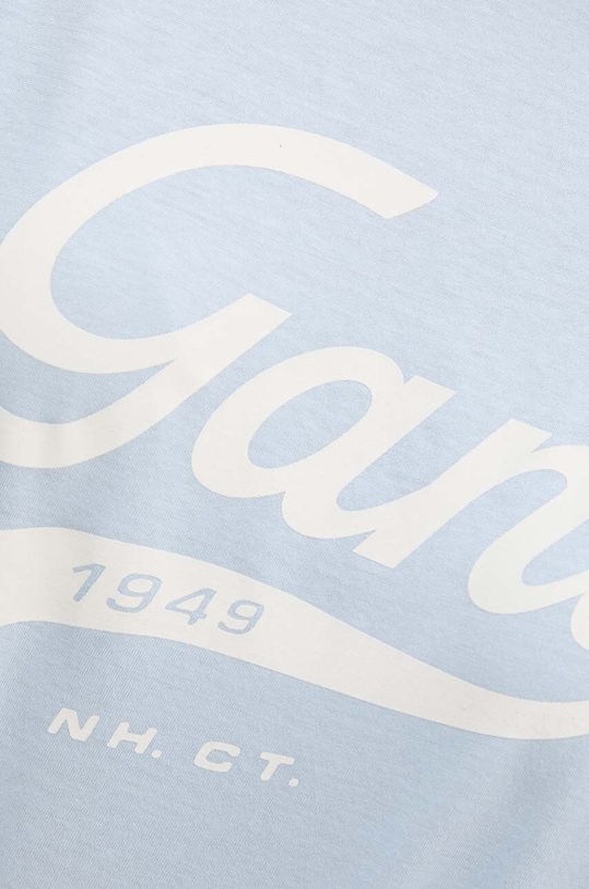 Хлопковая футболка Gant 4200482 голубой