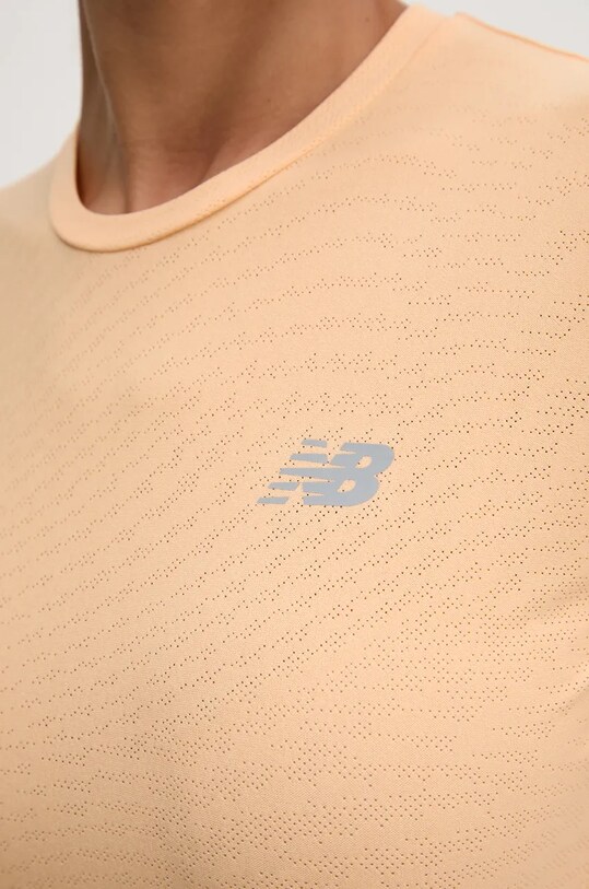 New Balance t-shirt do biegania WT41281PAE pomarańczowy