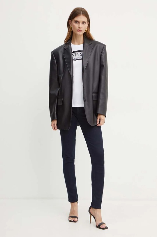 Twinset tricou din bumbac 242TT2290 alb AW24