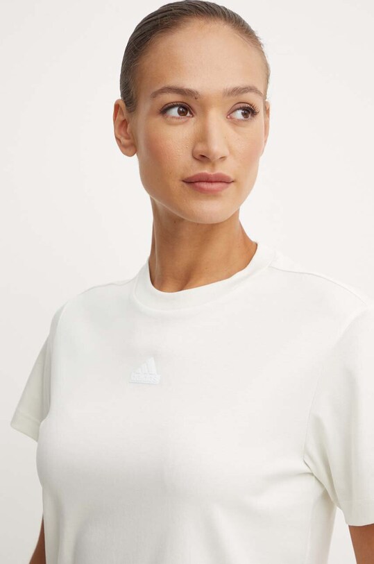 adidas t-shirt in cotone Brand Love beige IX3763