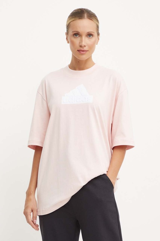 Bavlněné tričko adidas Future Icons růžová IX6830