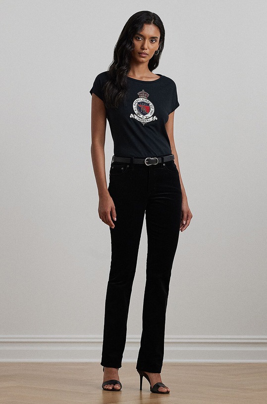 Odzież Lauren Ralph Lauren t-shirt bawełniany 200955438 czarny