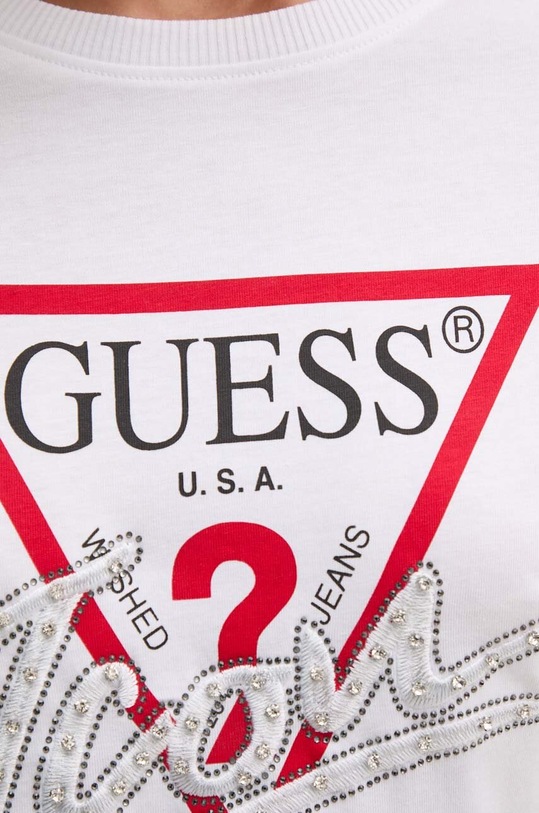 Guess t-shirt bawełniany biały W4YI32.I3Z14