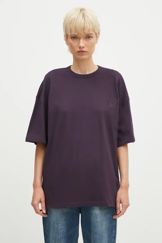 Maglietta Alpha Industries in cotone Essentials RL rilassato violetto 146061