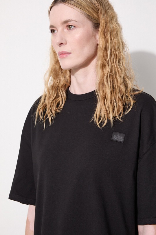 Maglietta Alpha Industries in cotone Essentials RL 146061 nero