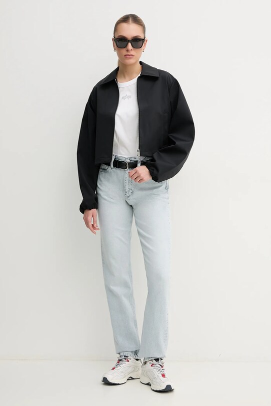 Хлопковая футболка Alpha Industries Waisted 148070 белый SS25