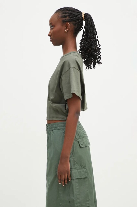 Alpha Industries tricou din bumbac Waisted 148070 verde SS25