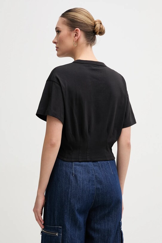 Îmbrăcăminte Alpha Industries tricou din bumbac Waisted 148070 negru