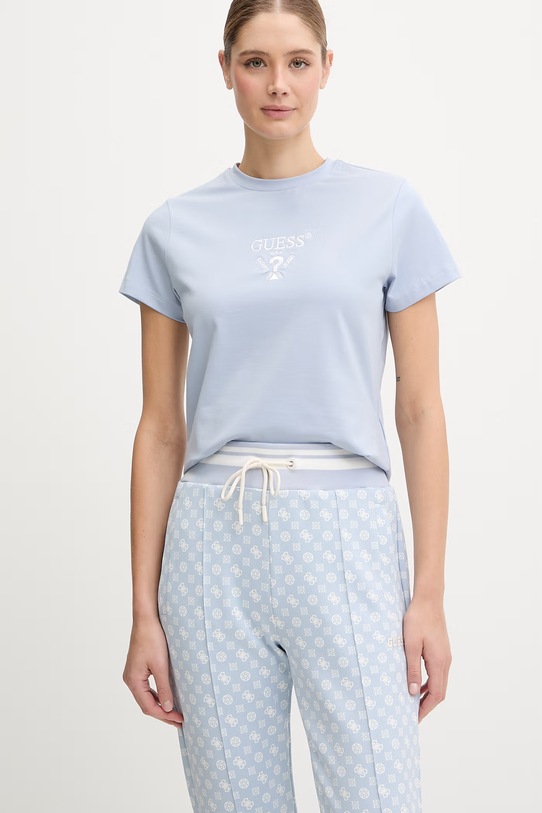 Guess t-shirt COLETTE niebieski V4YI21.KCDH1