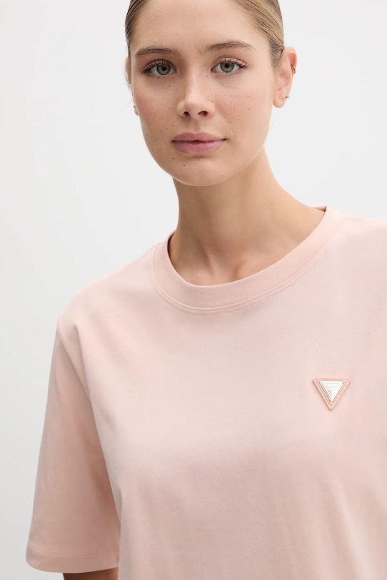 Guess tricou din bumbac portocaliu V4BI21.I3Z14