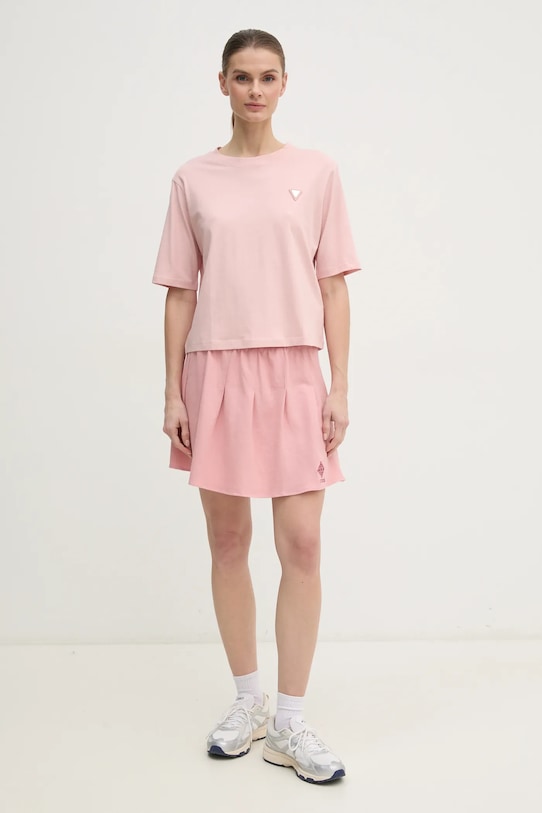 Guess tricou din bumbac V4BI21.I3Z14 roz AW25