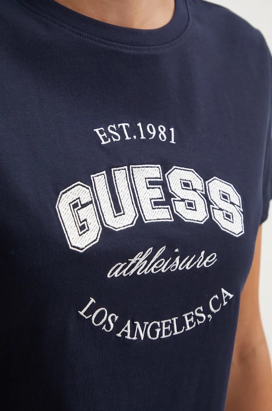 Хлопковая футболка Guess RAQUELLE V4BI17.K8FQ4 тёмно-синий