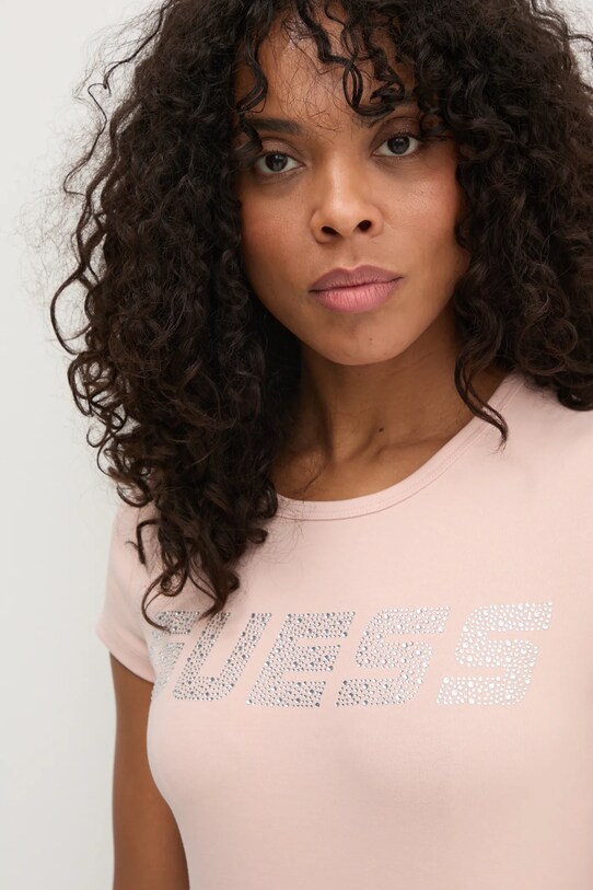 Guess tricou KIARA roz V4BI16.KCIV1