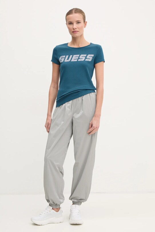 Tričko Guess KIARA V4BI16.KCIV1 tyrkysová AW24