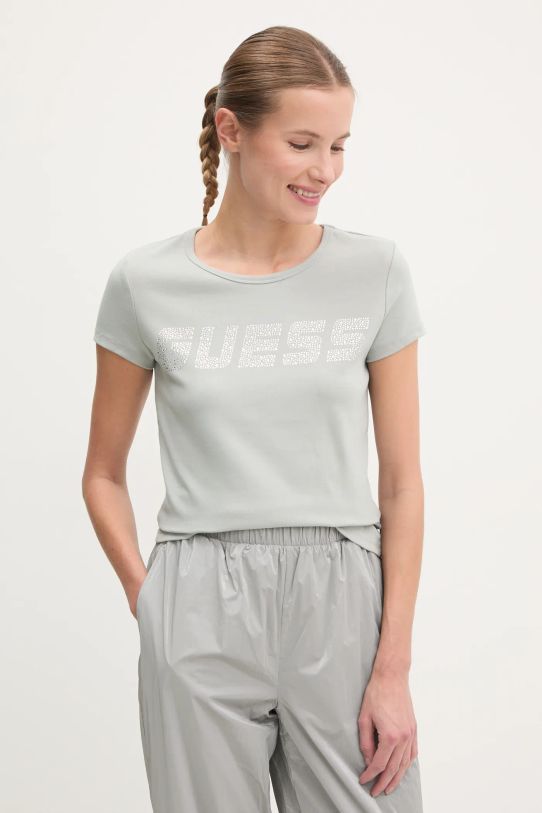 Guess t-shirt KIARA zielony V4BI16.KCIV1