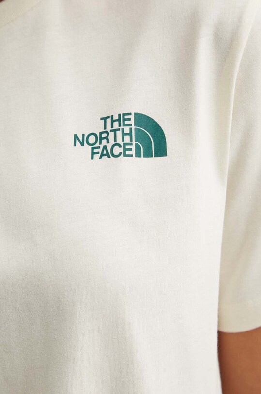 Bavlněné tričko The North Face S/S Relaxed Redbox Tee NF0A87NK9IZ1 béžová
