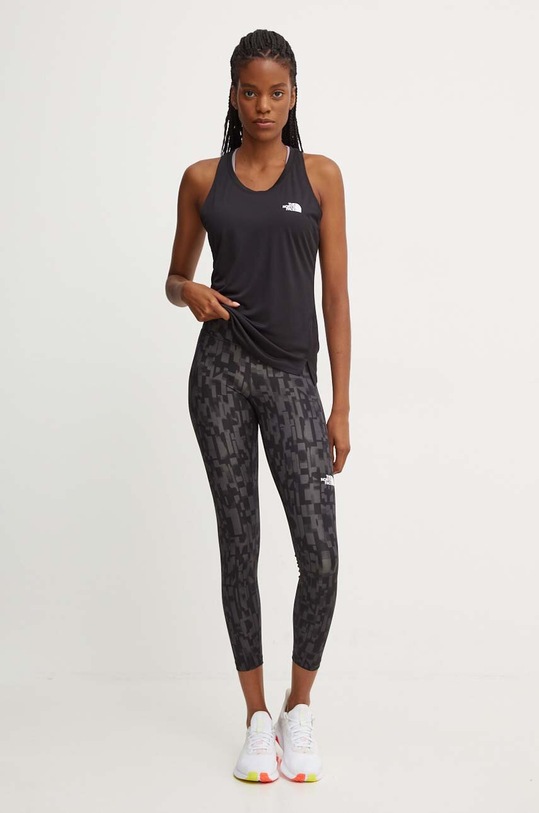 The North Face top sportowy Flex NF0A894HJK31 czarny AW24