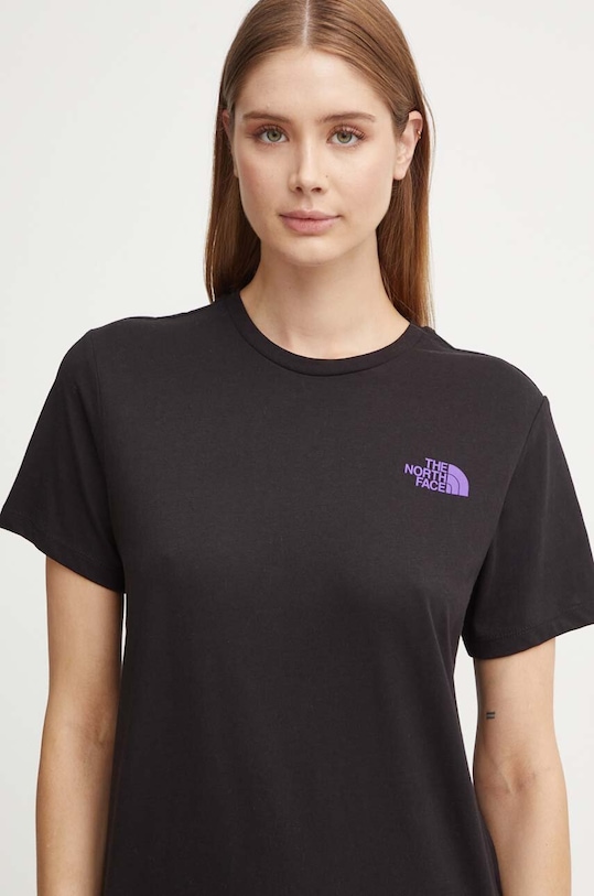 The North Face t-shirt bawełniany Relaxed Redbox Tee Infill nadruk czarny NF0A8A3S9IU1