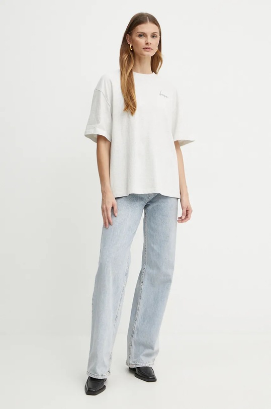 Tričko Boss Orange 50524168 sivá AW24