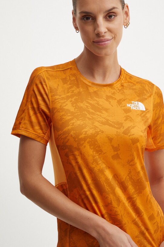 The North Face sportos póló Sunriser mintás narancssárga NF0A84LF7OA1