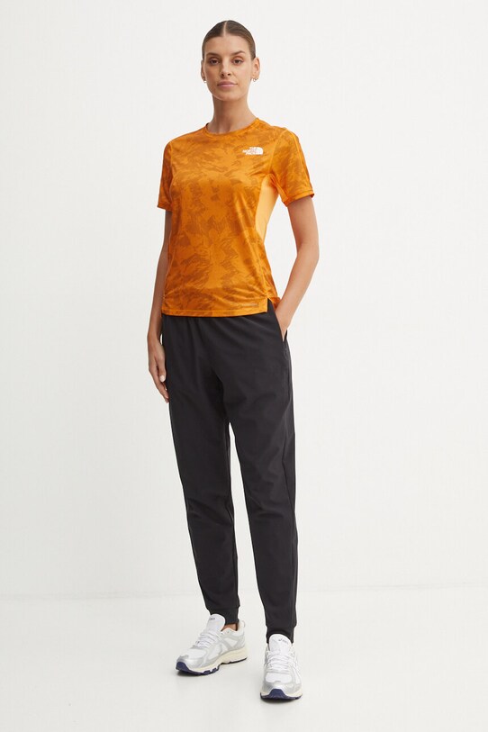 The North Face sportos póló Sunriser NF0A84LF7OA1 narancssárga AW24