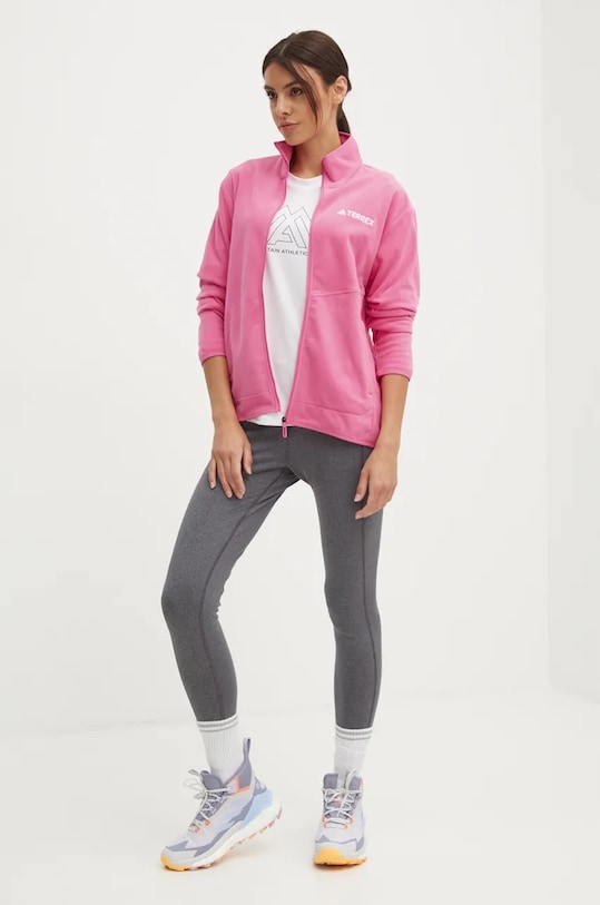 The North Face t-shirt sportowy Mountain Athletics Flex NF0A8944FN41 beżowy AW24