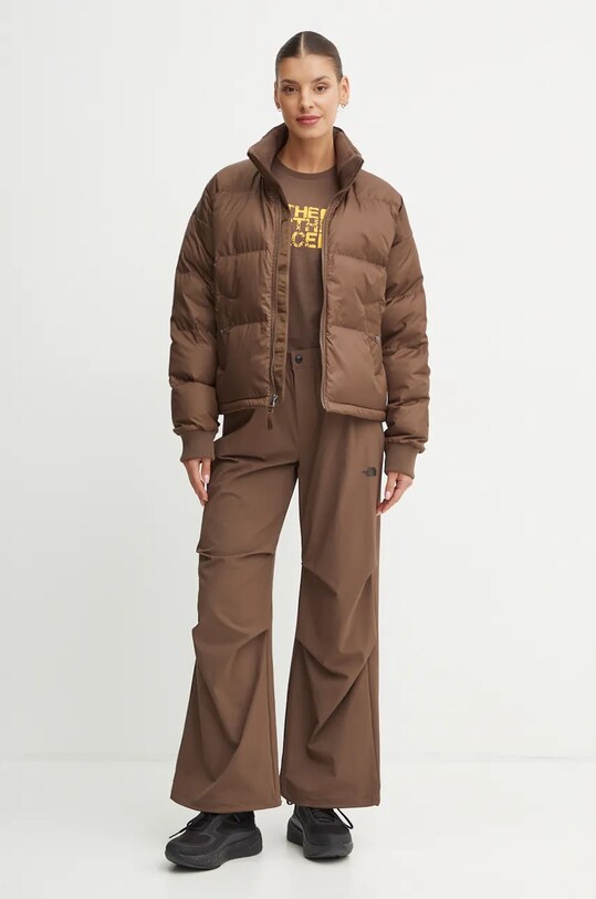 Bavlněné tričko The North Face Tee -Seasonal Logo Pack NF0A89CT1OI1 hnědá AW24