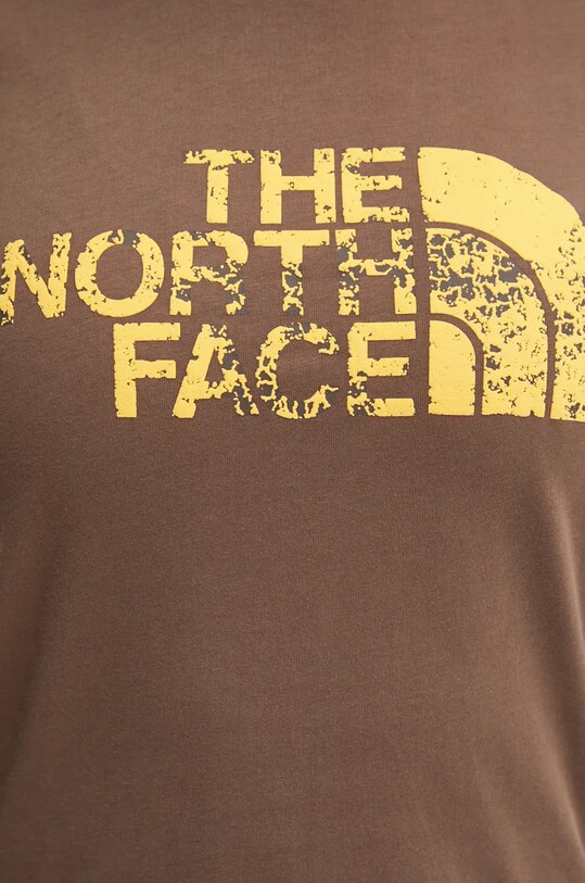 Bavlněné tričko The North Face Tee -Seasonal Logo Pack NF0A89CT1OI1 hnědá