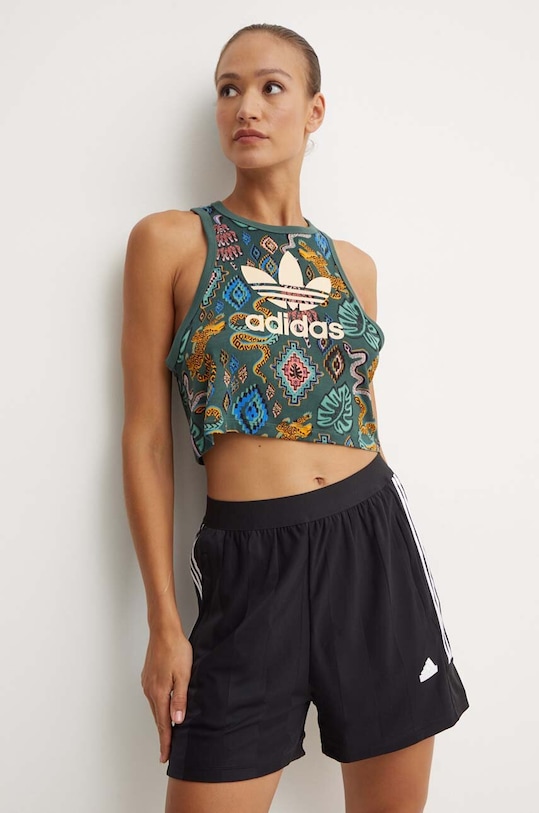 Top adidas Originals X Farm Rio zelená IW0798