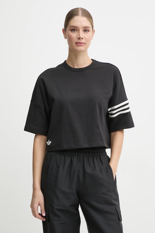 Tričko adidas Originals Neuclassics kulatý černá IW5603