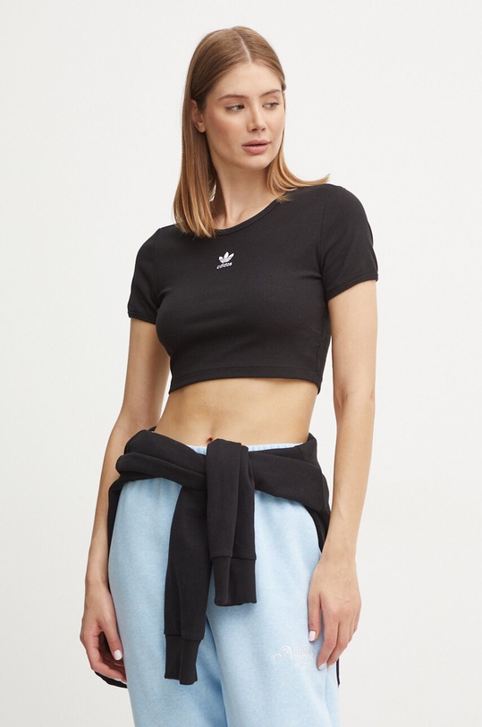 adidas Originals tricou Essential uni negru IY9664