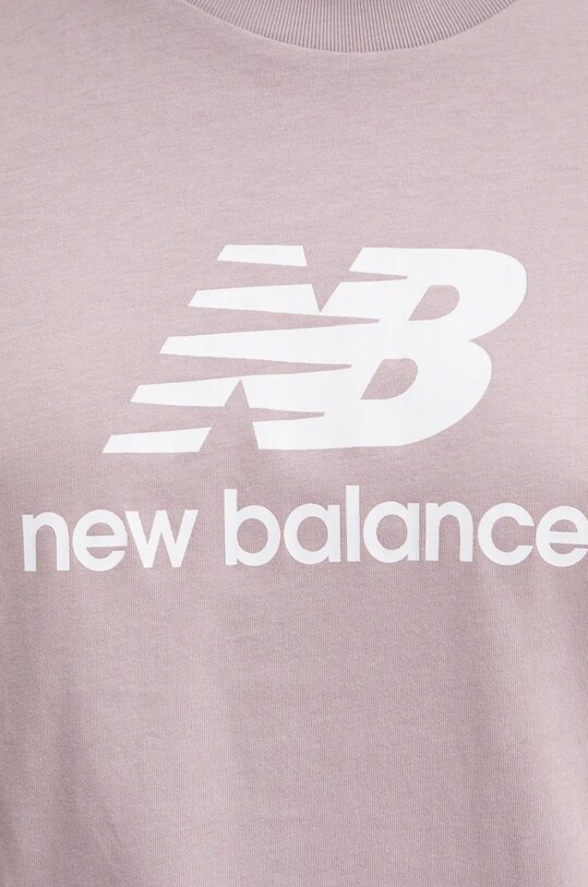 New Balance tricou din bumbac violet WT41502ICW