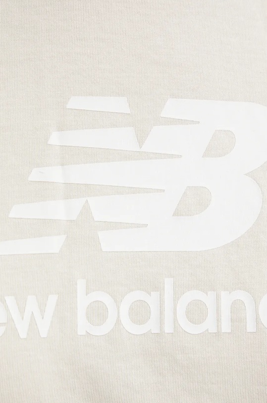 New Balance t-shirt bawełniany WT41502LIN beżowy