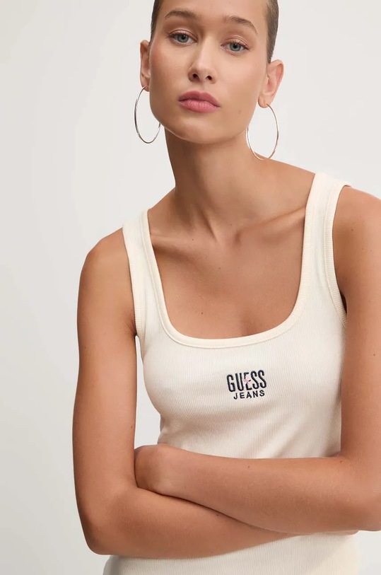 Guess Jeans top beżowy W4BP43.KA0H1