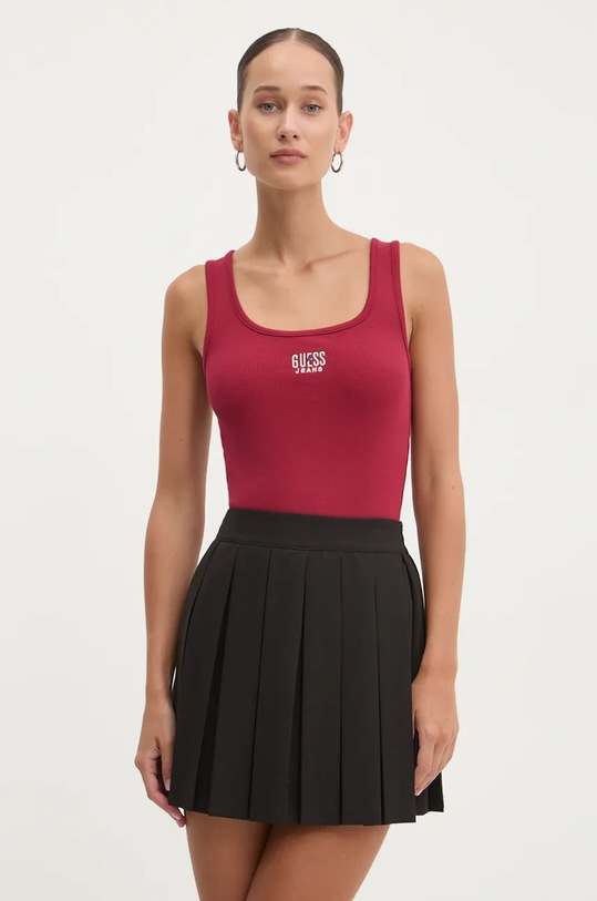 Guess Jeans top czerwony W4BP43.KA0H1